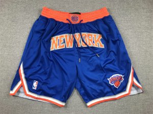 NBA New York Knicks just don shorts Bleu